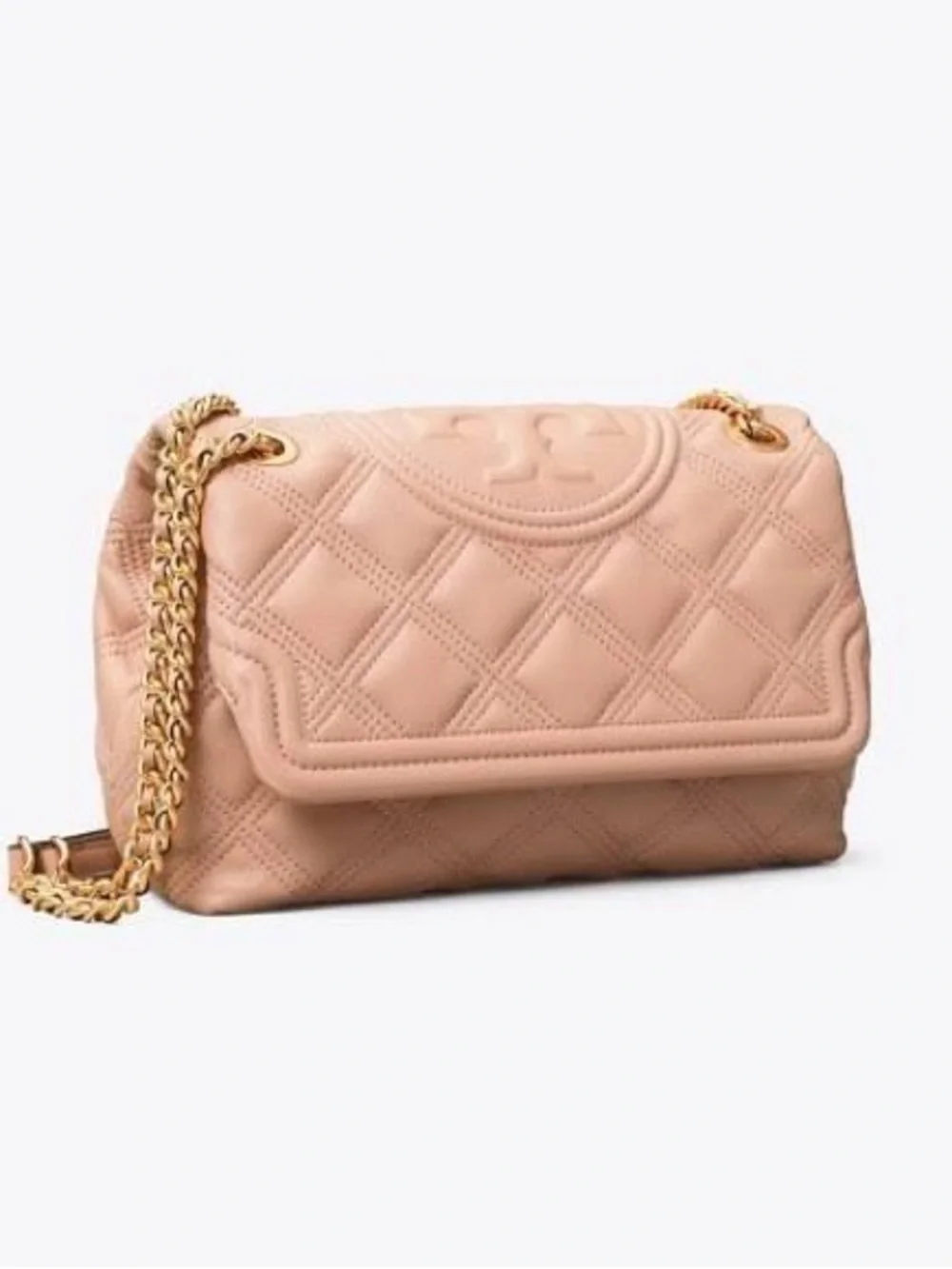 TORY BURCH FLEMING SOFT CONVERTIBLE SHOULDER BAG Pink Moon